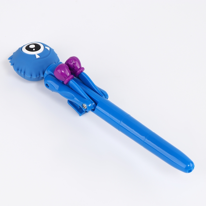 Ручка-прикол &laquo;Монстр&raquo;, боксер, синяя паста