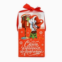 Коробка подарочная новогодняя складная &laquo;Новогодняя почта&raquo;, 7 х 12 х 7 см, Новый год