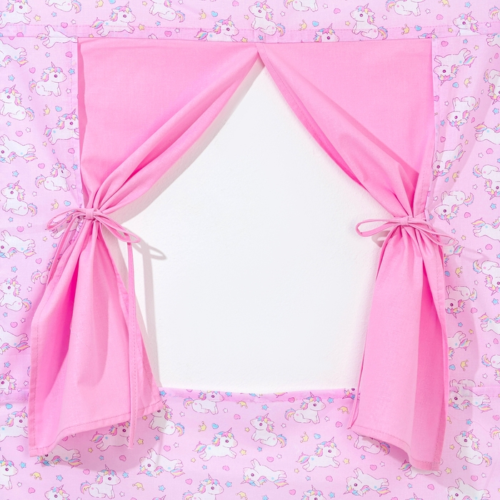 Ширма для кукольного театра &laquo;Единорожки на розовом&raquo;, текстиль, р. 120 &times; 60 см