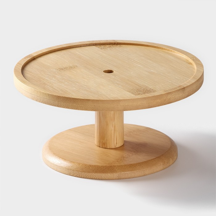 Бочонок фарфоровый с краником на деревянной подставке BellaTenero, 2,5 л, цвет белый