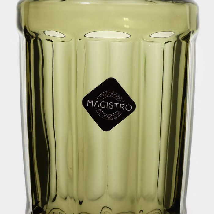Бокал из стекла для шампанского Magistro &laquo;Ла-Манш&raquo;, 160 мл, 7&times;20 см, цвет зелёный