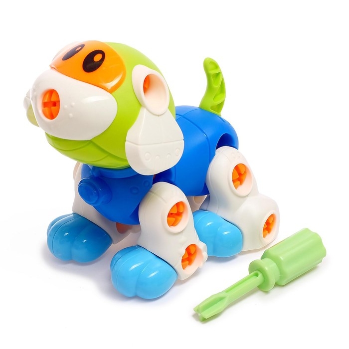 Конструктор винтовой &laquo;Собачка&raquo;, 43 детали, с отвёрткой