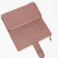 Кошелёк женский на магните, цвет розовый