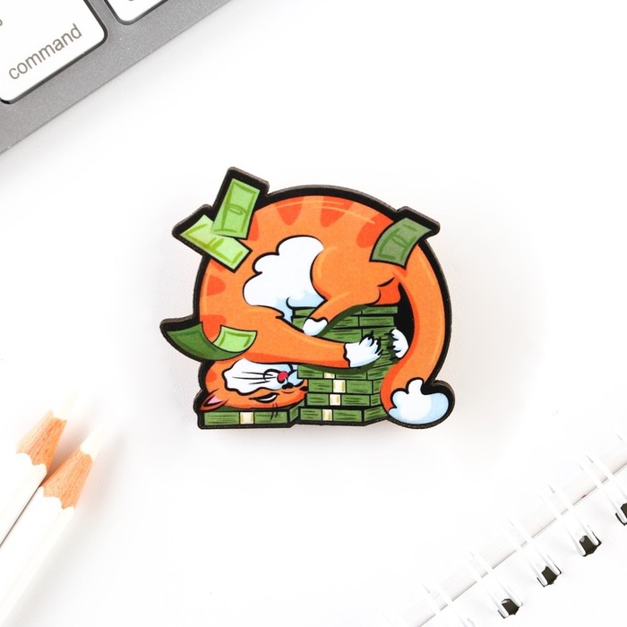 Открытка со значком &laquo;Оберег на достаток&raquo;, 4 х 3,5 мм.