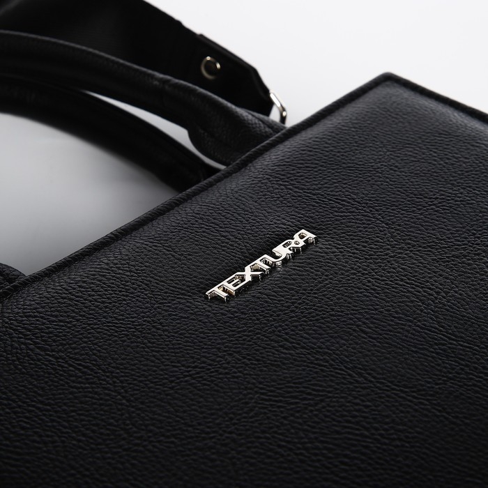 Сумка женская TEXTURA, тоут, средний размер, цвет чёрный