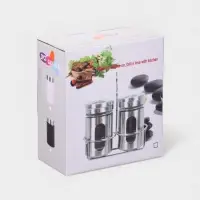 Набор для специй "Стиль" 2 шт, на подставке, 130 мл