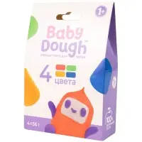 Тесто BabyDough 4 шт в коробке красный щипок №2