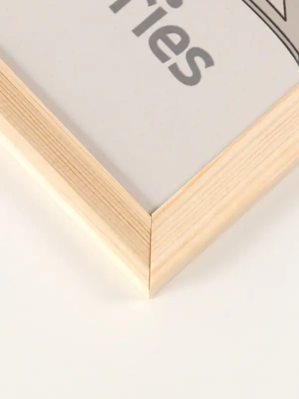 Фоторамка дерево 21х30 см, белое дерево №2 (пластиковый экран)