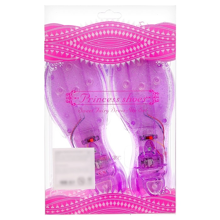Набор украшений &laquo;Туфельки для принцессы&raquo;, свет, фиолетовый
