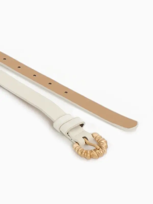 Ремень жен 03-01-01-01, Март2514, 1,8*0,3*110 см, без винта, пряж золото, 1 прокол,