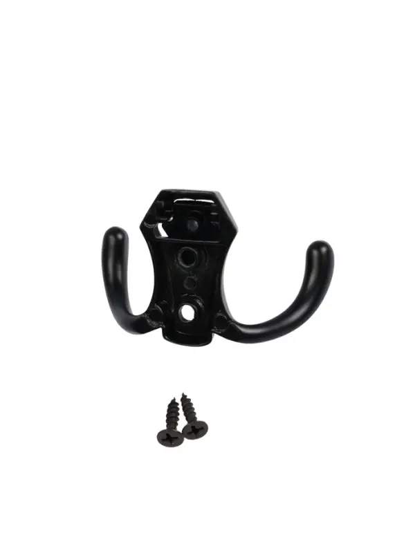 Крючок мебельный CAPPIO HIDDEN, двухрожковый, черный, 2 шт.