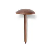 Гвозди ТУНДРА, декоративные, обивочные, 10&times;18.5 мм, медь, фасовка 50 шт.