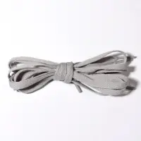 Шнурки для обуви, пара, плоские, 8 мм, 120 см, серые