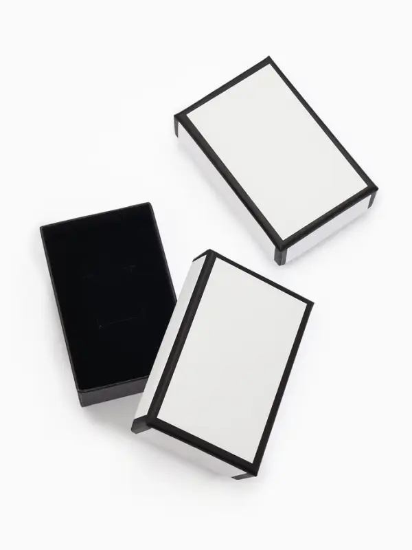 Коробочка подарочная под набор "Стиль", 5*8 см, цвет чёрно-белый