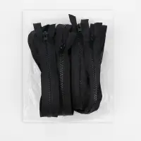 Молния &laquo;Трактор&raquo;, №5, разъёмная, замок автомат, 90 см, чёрная