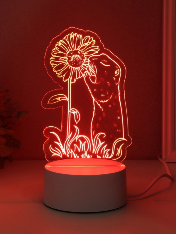 Светильник "Суслик и ромашка" LED RGB от сети RISALUX 9,5х10,1х17 см