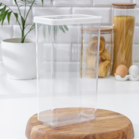 Контейнер для сыпучих продуктов &laquo;Степ&raquo;, 3.2 л, 16&times;10&times;28 см, цвет белый