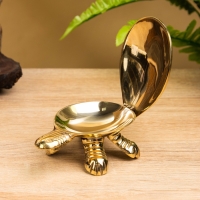 Сувенир шкатулка &laquo;Черепаха с цветочным узором&raquo;, латунь, 12&times;7&times;4.5 см