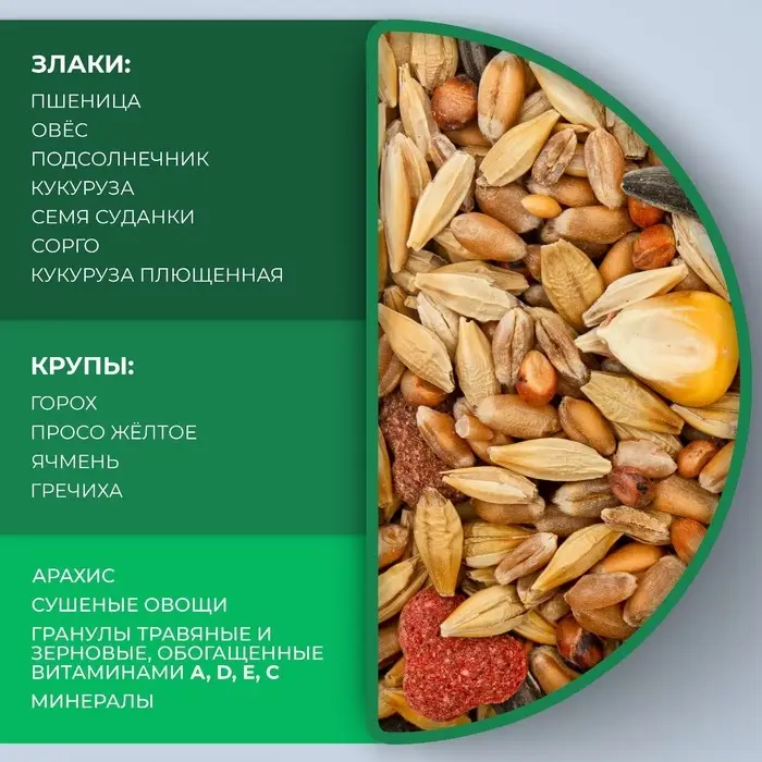 Корм "Верные друзья" для кроликов и морских свинок, 500 г