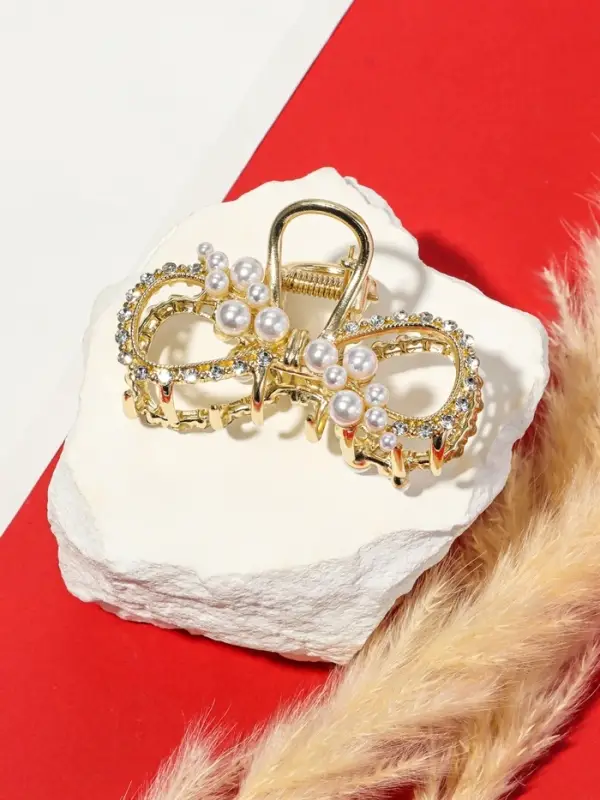 Краб для волос "Абриль" 6 см, золото