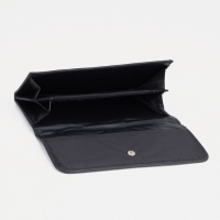 Кошелёк женский на кнопке, цвет чёрный