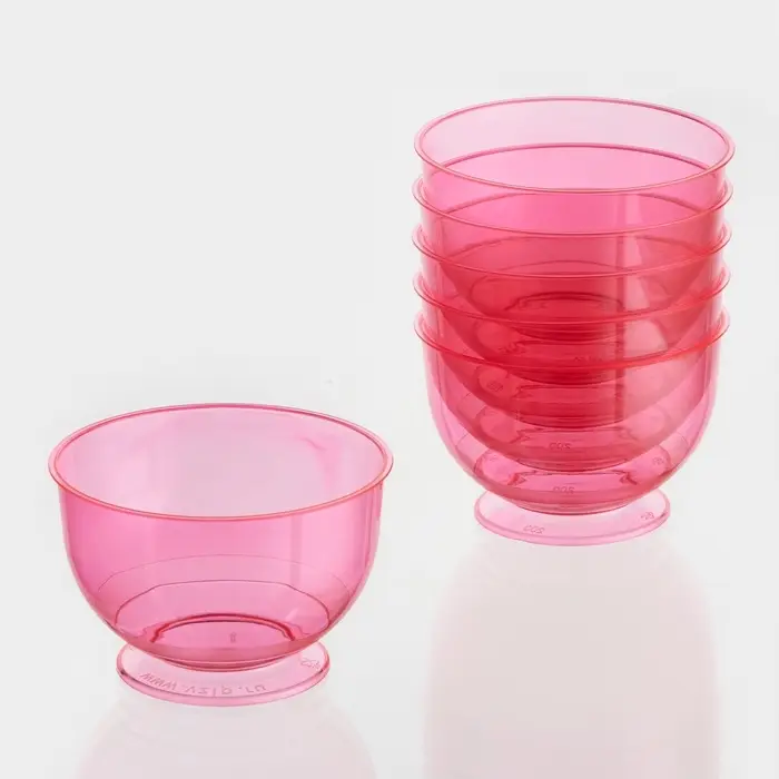 Креманка пластиковая одноразовая &laquo;Кристалл&raquo;, 200 мл, красная