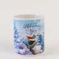 Кружка новогодняя сублимация 320 мл, Холодное сердце