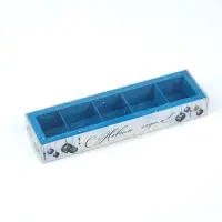 Коробка под 5 конфет с ячейками &laquo;Морозная роскошь&raquo;, 6 х 23 х 3 см