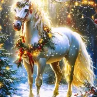 Пакет подарочный новогодний ламинированный, &laquo;Конь&raquo; , 26&times;12&times;32 см