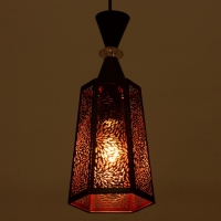 Светильник "Цветы" 1х40Вт Е27 черный 15х15х35+100см