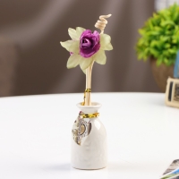 Набор подарочный с диффузором "Ваза с цветком", аромат фиалка, "Богатство Аромата"