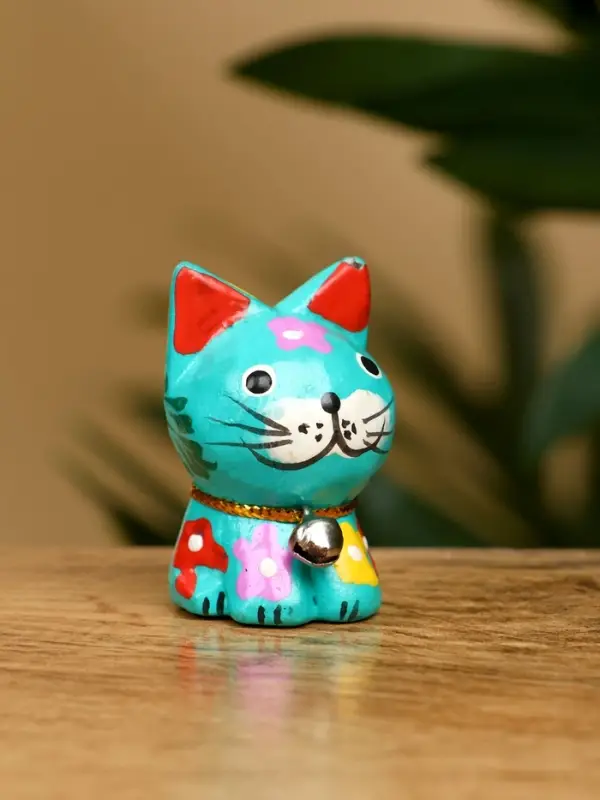 Набор сувенирный "Котята" дерево (5 штук), 4 см