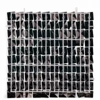 Панель с пайетками для фотозоны 30*30 см чёрная