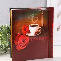 Фотоальбом 10 магнитных листов "Алая роза" 23X28см, пер-т внутр.спираль