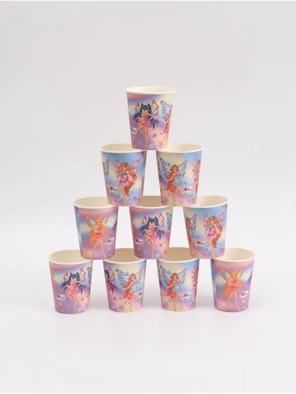 Стакан одноразовый 250 мл, набор 10 шт, ВИНКС