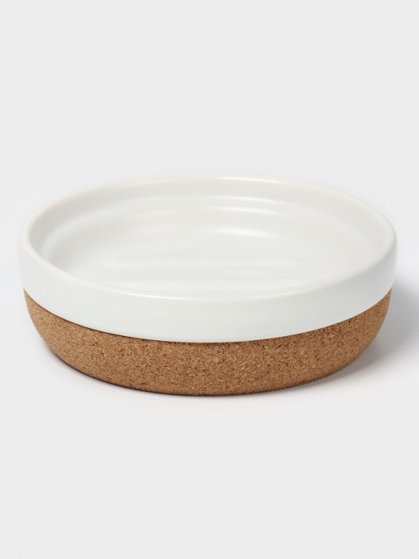 Набор для ванной "Пробка" 3 предмета (дозатор для мыла, стакан, мыльница)