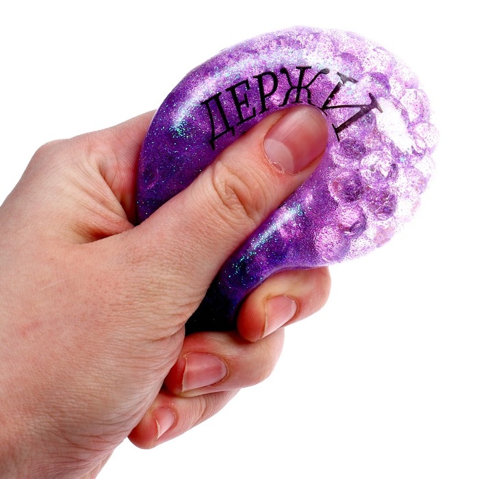 Антистресс сквиш мялка &laquo;Крокодил&raquo;, с песком, цвета МИКС, в шоубоксе, тянучка