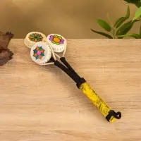 Сувенирный музыкальный инструмент "Клон Тонг" пластик, ротанг, 10х3х30 см