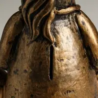 Копилка "Лошадь с подковой" 14х15х24 см, бронза