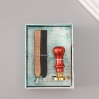 Сургучный набор "Старый город" печать, ручка, сургуч 12,5х10х3,6 см