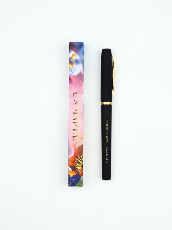 Ручка шариковая синяя паста, пластик &laquo;С 8 марта Цвети от счастья&raquo;