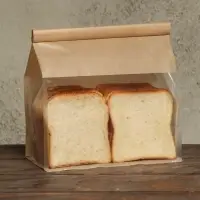 Пакет крафт бумажный, с окном, прямоугольное дно, 22&times;11&times;28 см