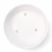 Горшок бонсайница 0,7 л, 15&times;5,5 см  для кактусов и суккулентов белый, керамика "Огма"