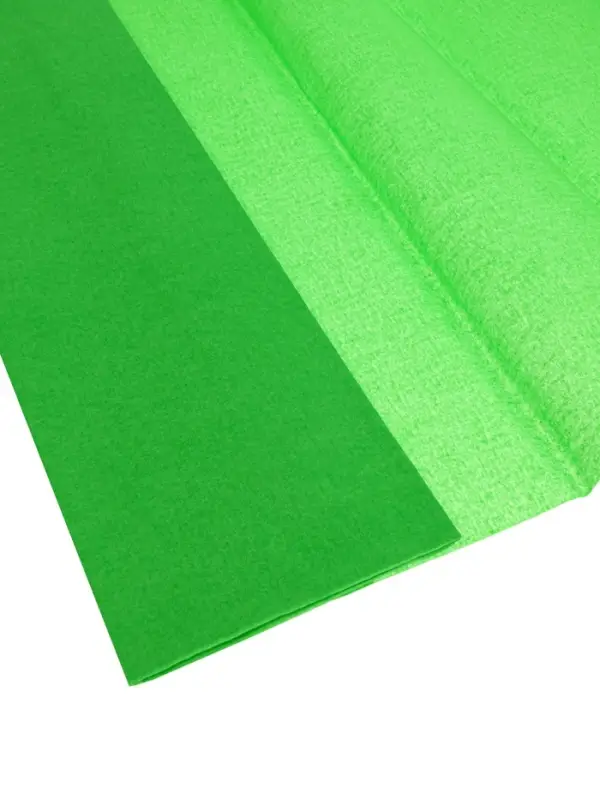 Бумага крепированная 50 х 200 см, в рулоне, 32 г/м2, зелёная