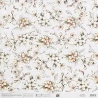 Бумага для скрапбукинга &laquo;Нежные свадебные цветы&raquo;, 30,5 х 32 см, 190 г/м&sup2;
