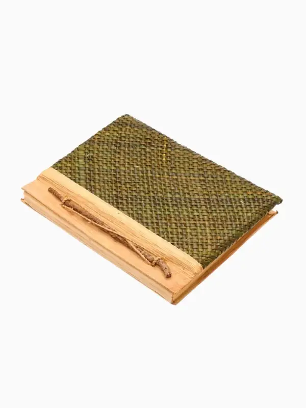 Записная книжка плетеная, 48 листов, 17х22х2 см, цв. бежево-бирюзовый