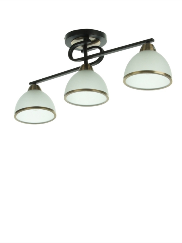 Люстра "Рендо" 3хЕ27 40Вт черно-бронзовый 61х15х23 см