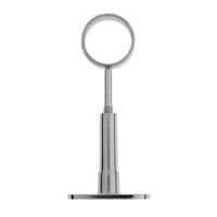 Держатель дистанционный ТУНДРА регулируемый сквозной, d=25 мм