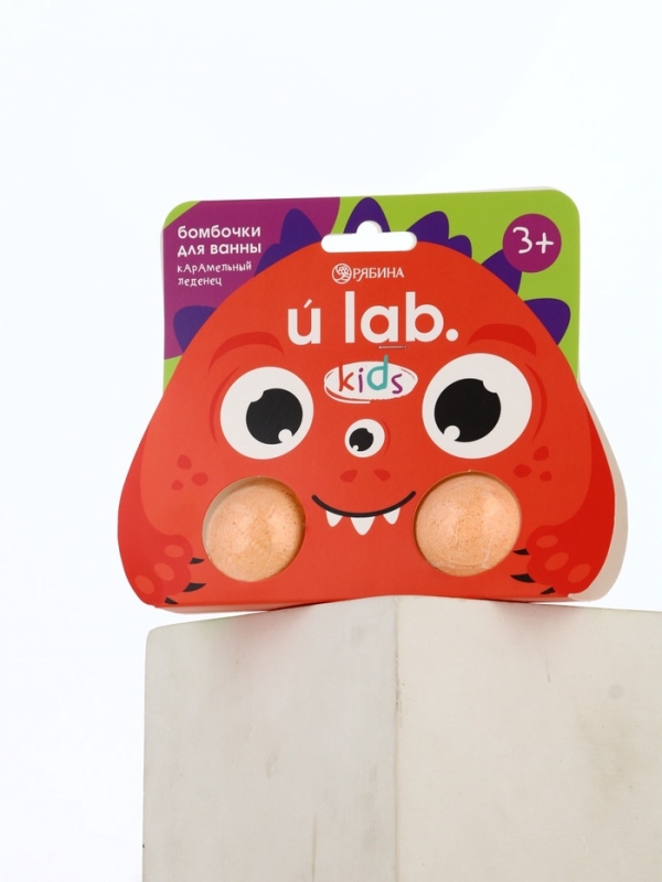 Бомбочки для ванны "Монстрики", 2 x 40 г, аромат карамельный леденец