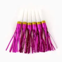 Карнавальный язычок &laquo;Дождик&raquo; цвета МИКС, 6 шт